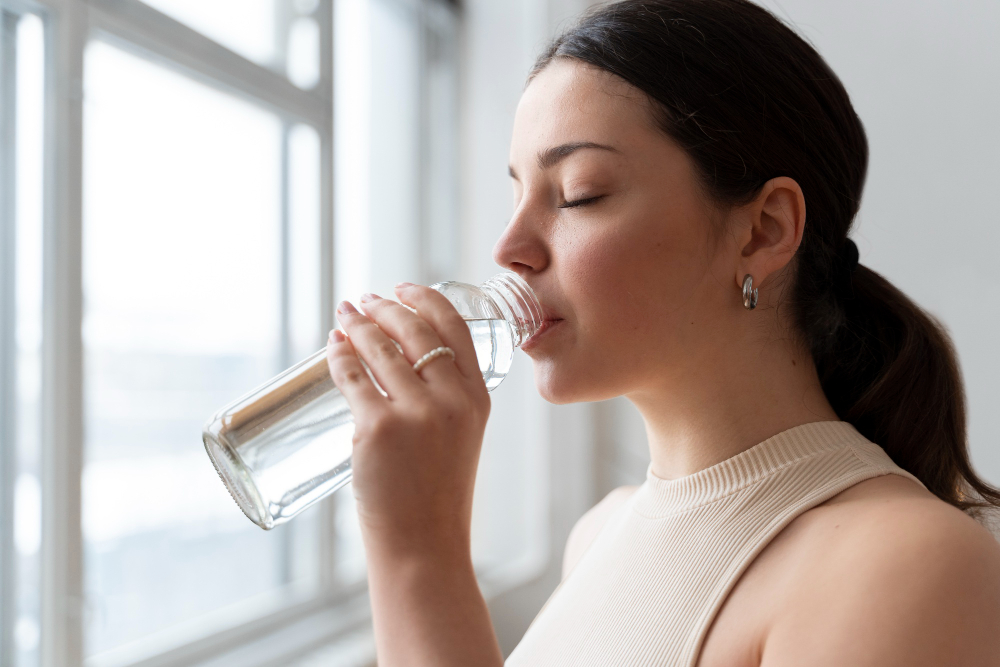 Infographic on the importance of water intake for overall health.